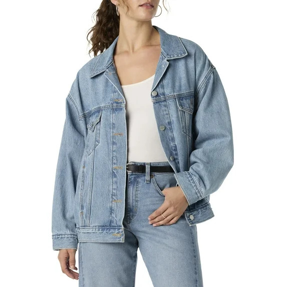 Levi Strauss Signature Women's Loose Trucker, Sizes XS-XXL | Walmart (US)