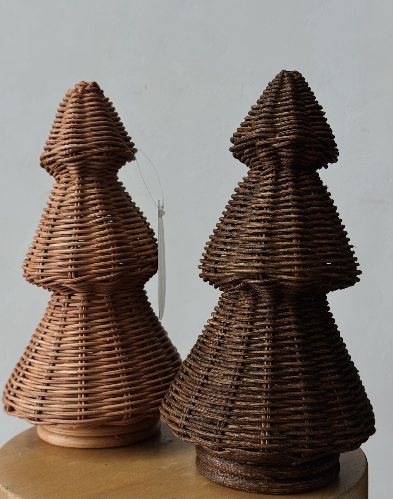 Gave these rattan Christmas trees a little upgrade! 

#LTKHome #LTKSeasonal #LTKHoliday