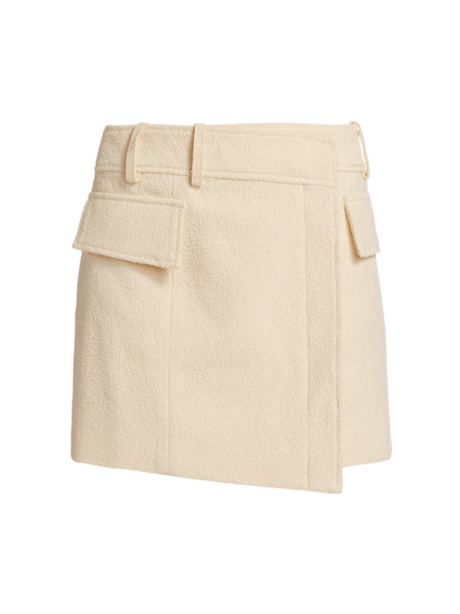 Cora Tweed Wrap Miniskirt | Saks Fifth Avenue