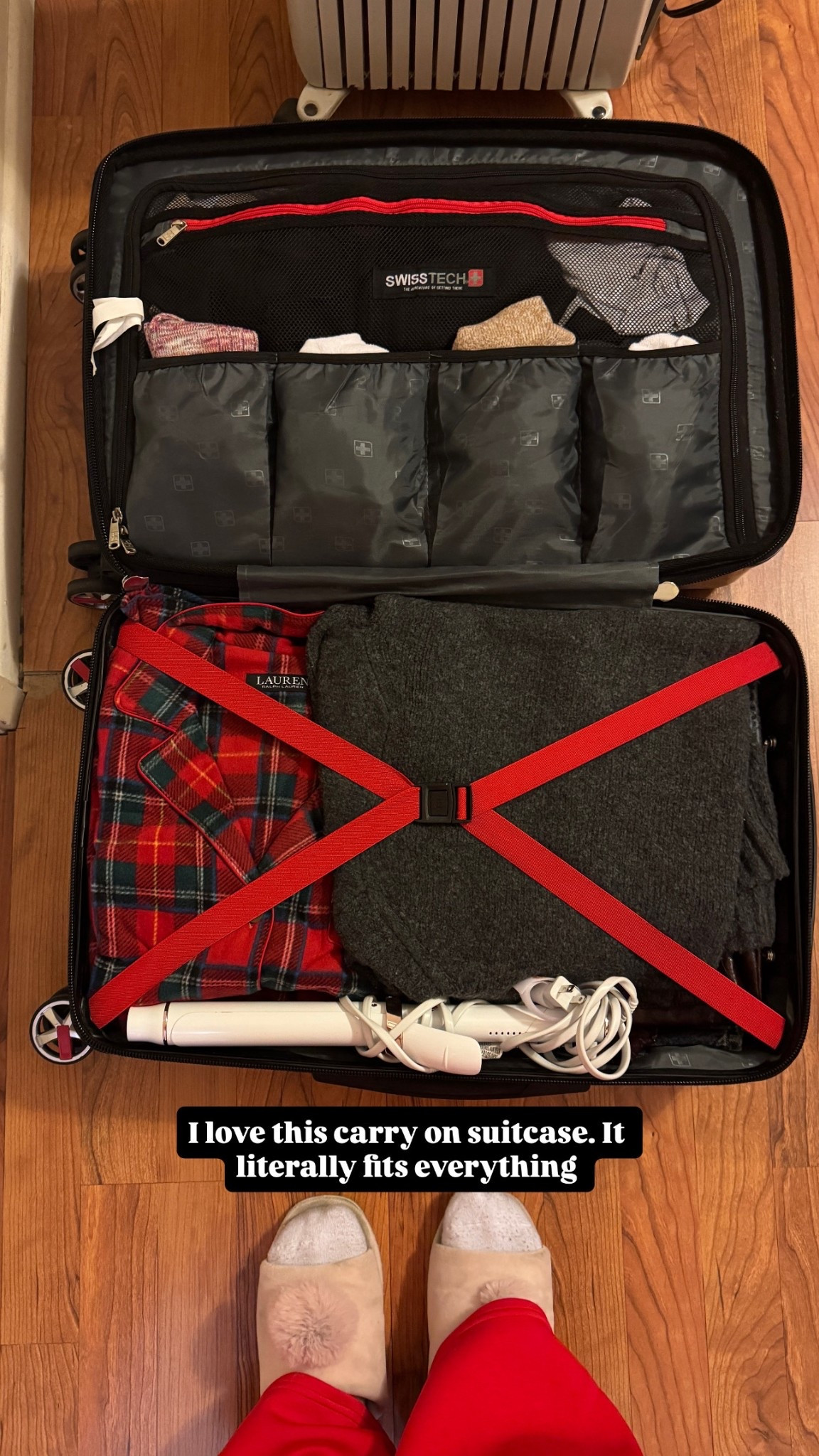 After 5 years of traveling for work and vacation, this is my favorite carry on luggage. It fits everything has different compartments which makes packing easy. It’s under $100! Also Linking my favorite things to travel with: 
Hair curler
Pajamas
Underwear 
Socks

Perfect for using your gift cards on!

Travel must haves, carryon luggage, high waist underwear to flatten tummy, best curling iron.

#travel #work #vacation #packingessentials 

#LTKFindsUnder100 #LTKWorkwear #LTKTravel