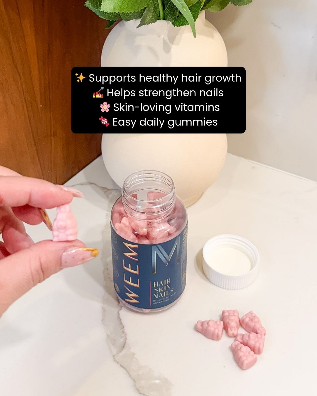 Support your glow from the inside out ✨💖 with these Hair Skin and Nails gummies! Formulated with beauty-supporting nutrients, they help promote stronger hair, radiant skin, and healthier-looking nails in a simple daily treat 🌿💊. Perfect for your self-care routine when you want to feel and look your best with minimal effort 👀✨. Trust me, this is one beauty essential you’ll actually look forward to taking 💕

#hairskingnails #beautygummies #wellnessessentials #beautyroutine #selfcare #healthylifestyle #beautyfromwithin #skincare #haircare #nailcare #glowup #beautygoals #nutrition #supplements #wellnessjourney #healthyhabits #dailyessentials #lifestyleupgrade #ltkbeauty #ltkfinds #musthave #radiantskin #beautyinspo 

 