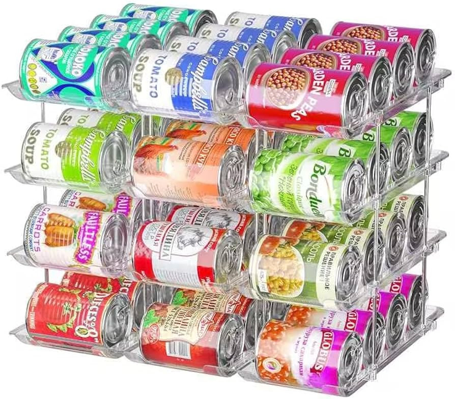 Can Organizer for Pantry, 3 Sets 4 Tiers Can Storage Organizer Pantry,Soda Can Organizer for Frid... | Amazon (US)