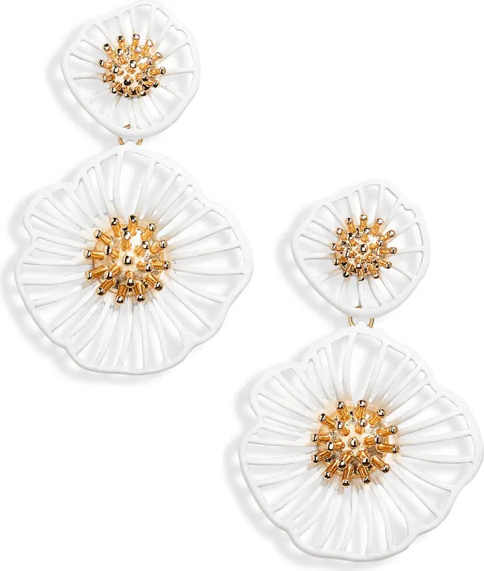 Floral Double Drop Earrings | Nordstrom