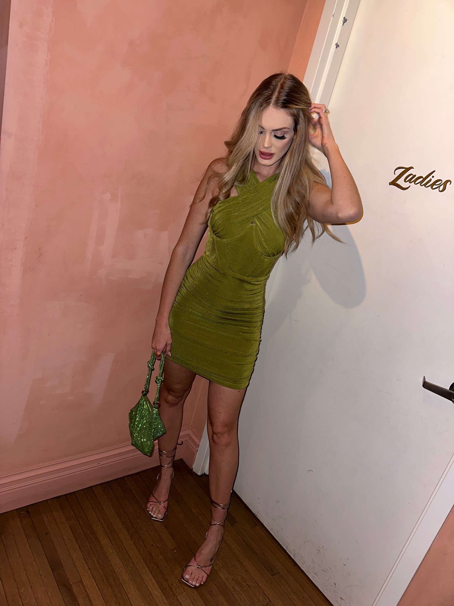 Night out, sexy dress, sparkles, green, cult gaia dupe, revolve, raye the label, superdown, girls night, chicago 

#LTKstyletip #LTKfit #LTKunder50