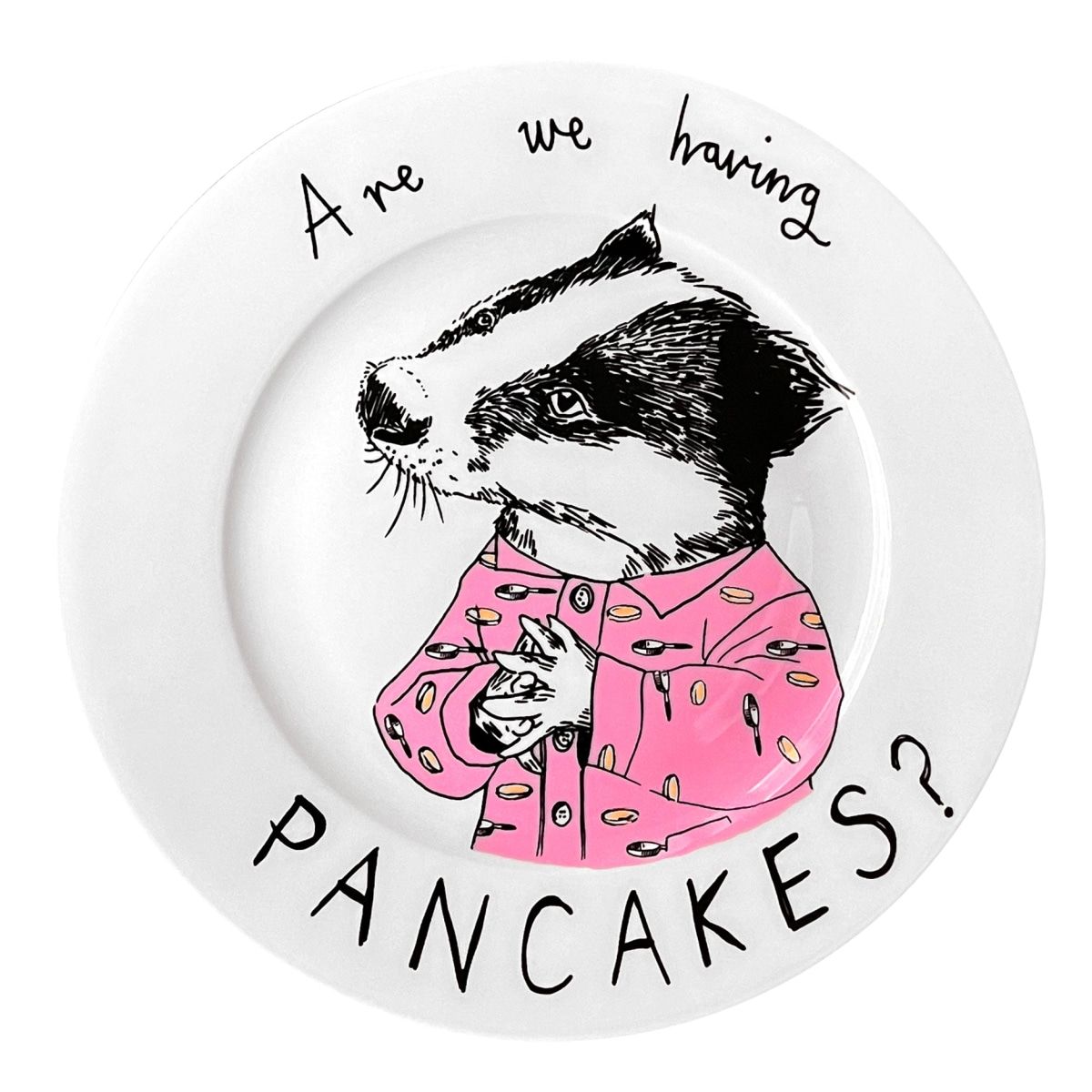 Are We Having Pancakes? Limited Edition Side Plate | Wolf & Badger (US)