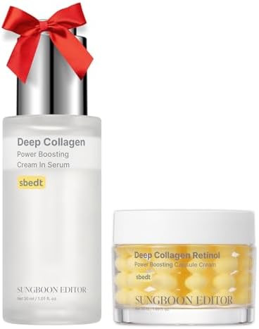 SUNGBOON EDITOR Fine Line Care Duo: Cream in Serum & Collagen Capsule Cream, Deep Fine Line Care,... | Amazon (US)