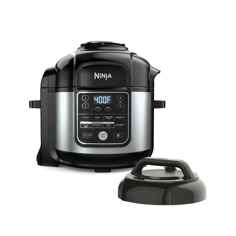 Ninja Foodi 10-in-1 8-quart XL Pressure Cooker Air Fryer Multicooker, Stainless, OS400 | Walmart (US)