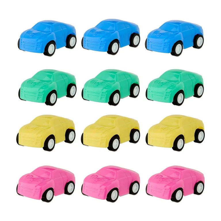Plastic Pull Back Car Party Favors, Multicolor, 12 Count, Valentine's Day by Way To Celebrate | Walmart (US)