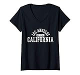 Womens Los Angeles California LA Est. 1781 Souvenir Gift V-Neck T-Shirt | Amazon (US)