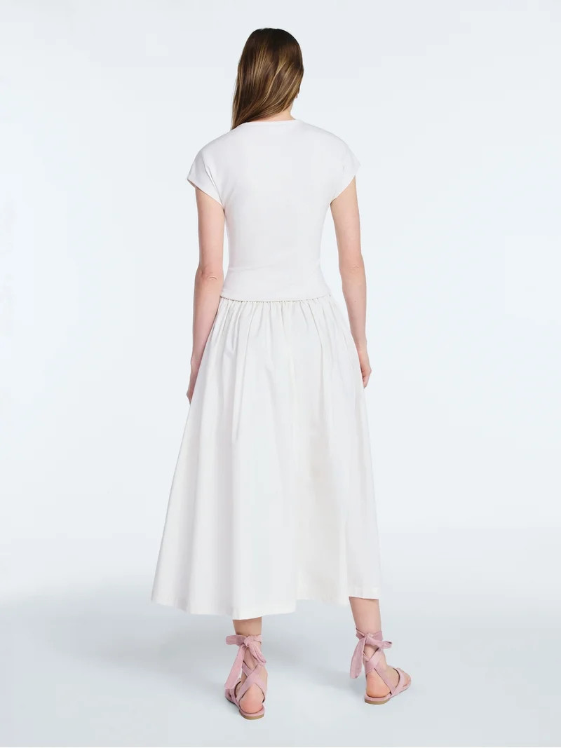 Scoop Women’s Maxi Dress with Short Dolman Sleeves, Sizes XS-4X | Walmart (US)