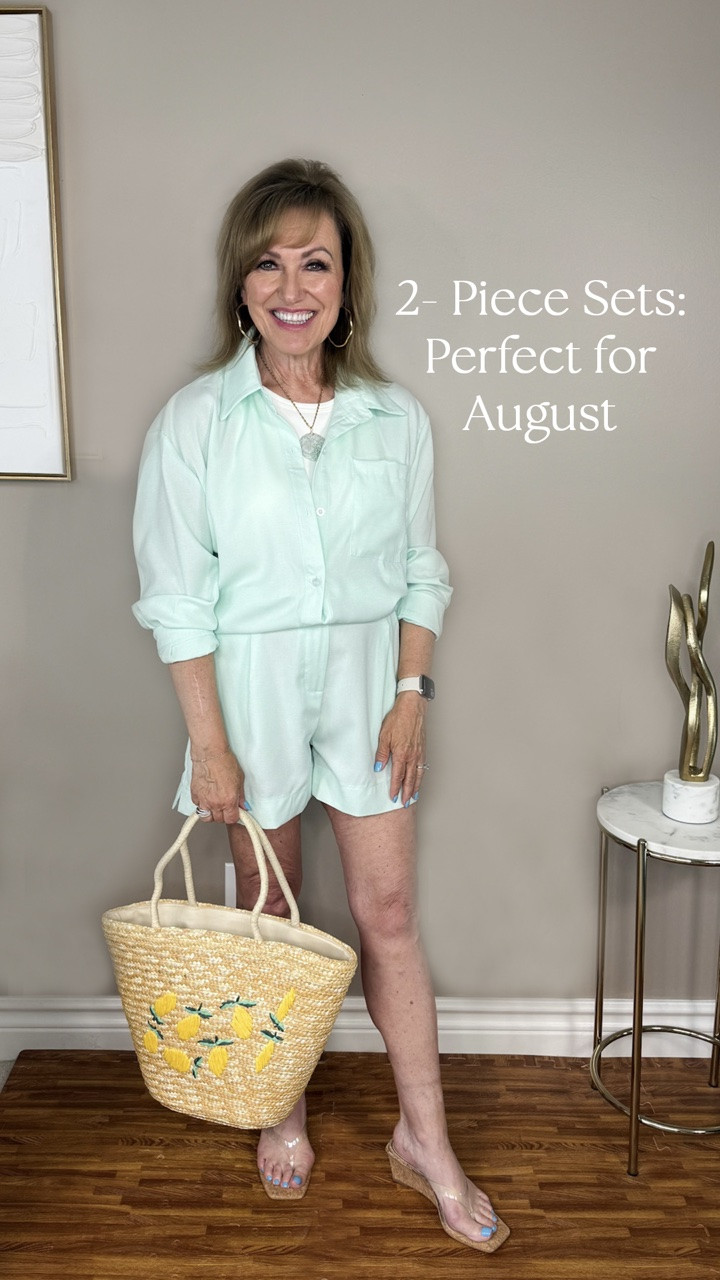 A 2-piece set is perfect to wear from August into September. Especially this one from @Chicwish 

Let’s start with the color - a gorgeous mint green. A great transitional color. The fabric is light but heavy enough to keep you warm on cooler nights. But, of course, with all two piece sets, they can be worn separately just as easily. 

If you’re looking to pick up something new this month, this is a great set to add to cart!

#LTKSeasonal #LTKOver40 #LTKootd