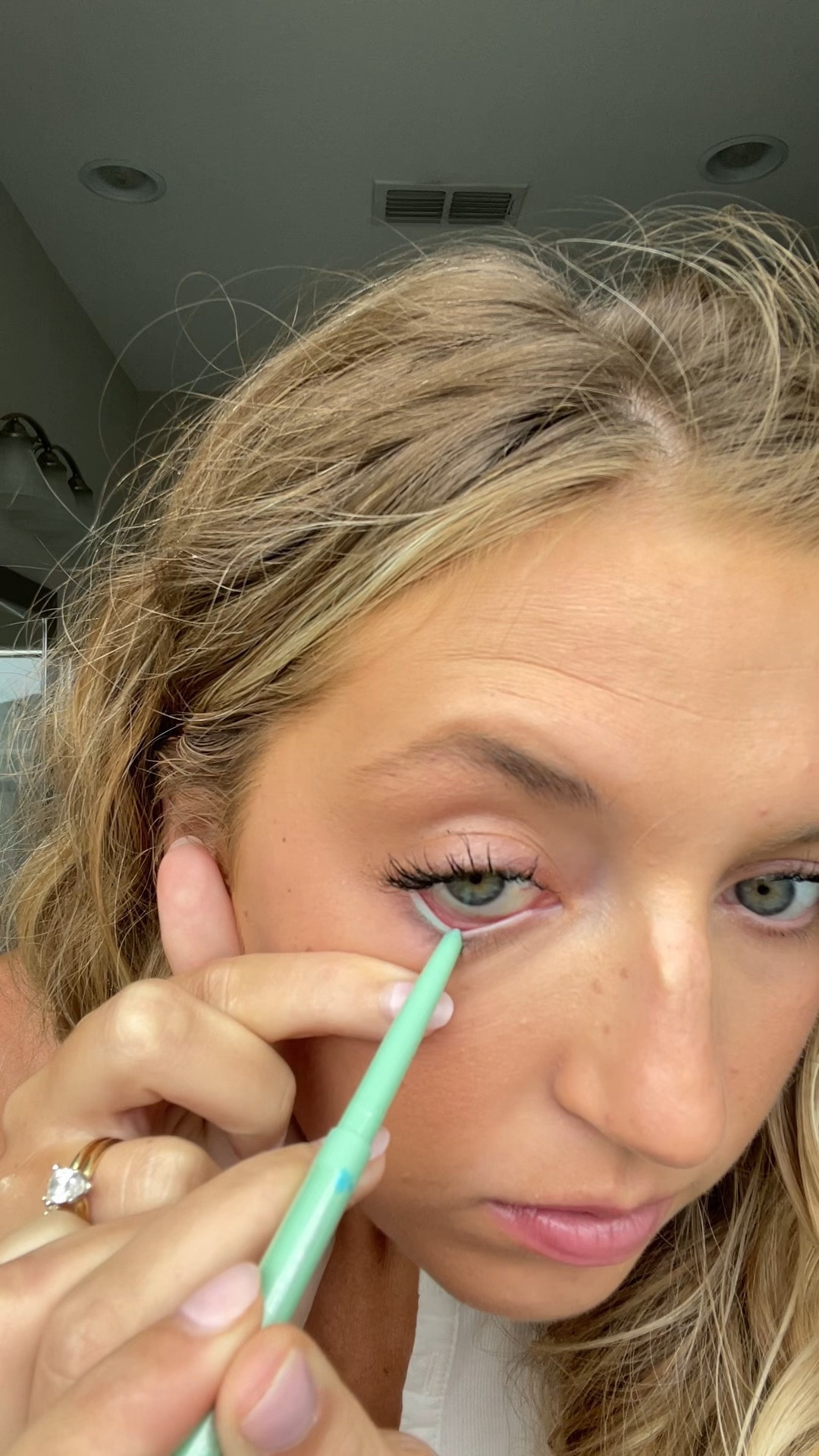 Green eyeliner from Sephora! Color: sea foam green 