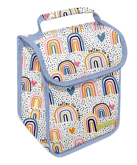 Lavender & White Dot Follow the Rainbow Lunch Bag | Zulily