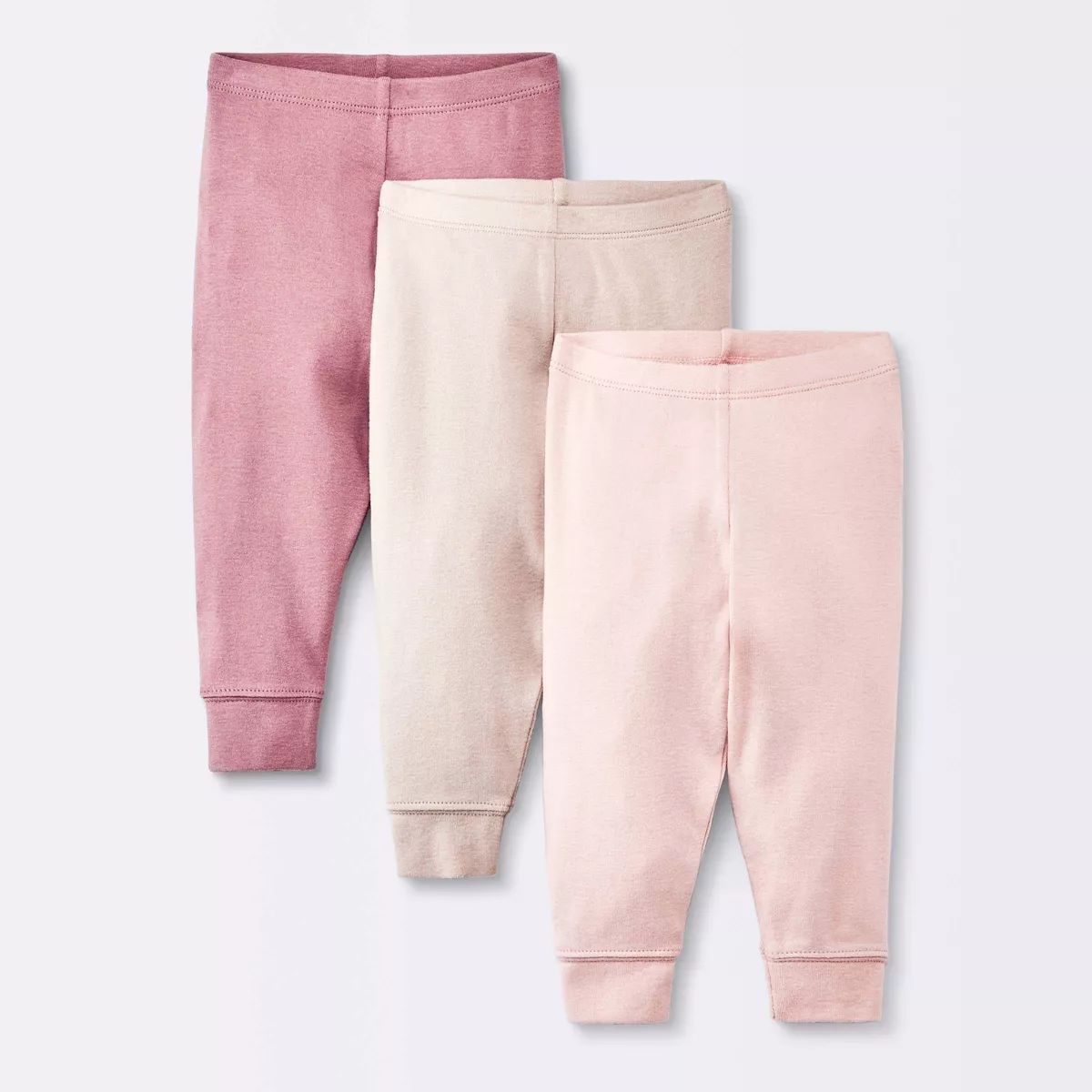 Baby Girls' 3pk Cotton Pants - Cloud Island™ Pink | Target