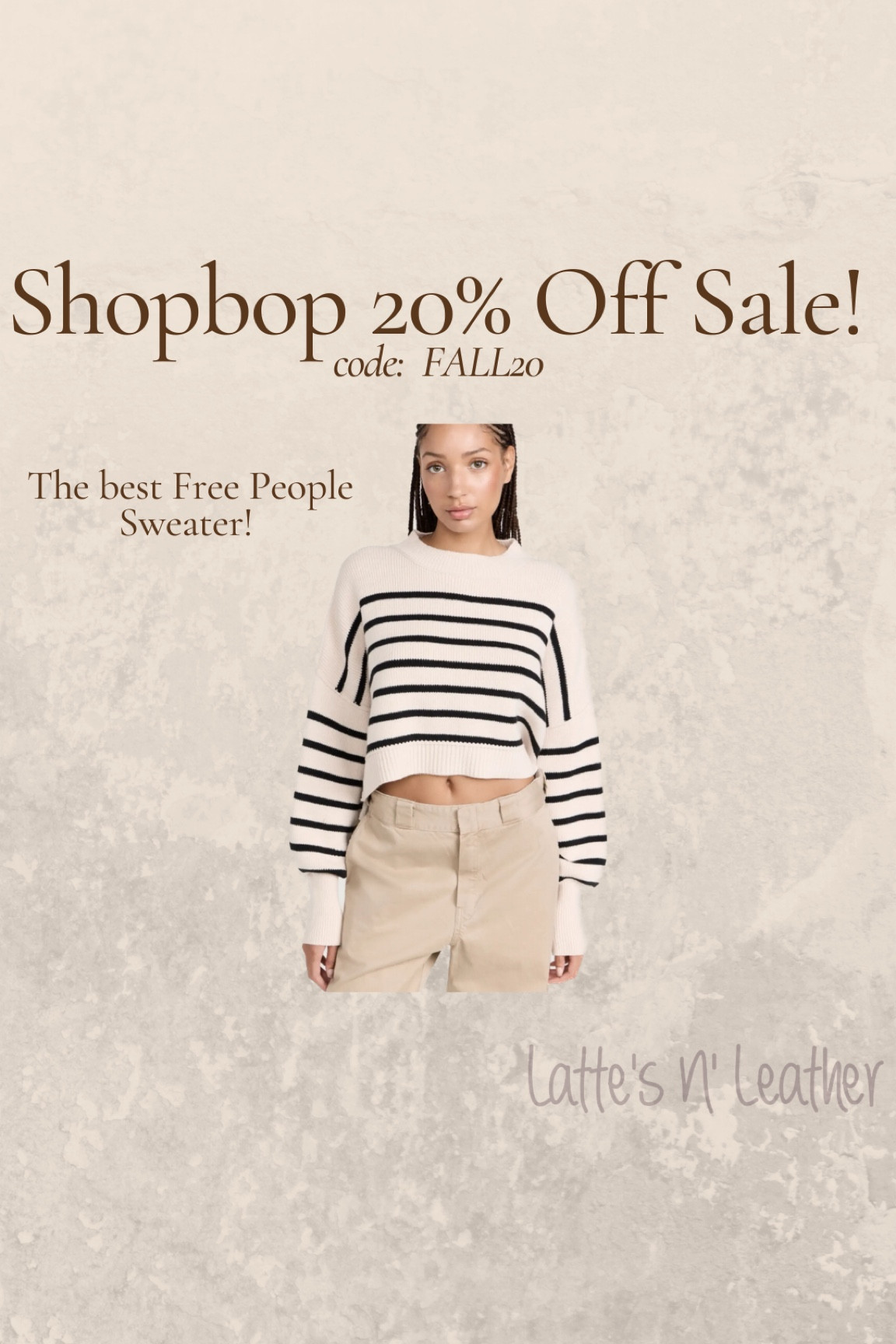 Best free people sweater 20% off!!  
I wear my TTS medium in this cropped version.  Best striped sweater for fall!
#freepeople #freepeoplesweater #stripedsweater 

#LTKstyletip #LTKsalealert #LTKfindsunder100