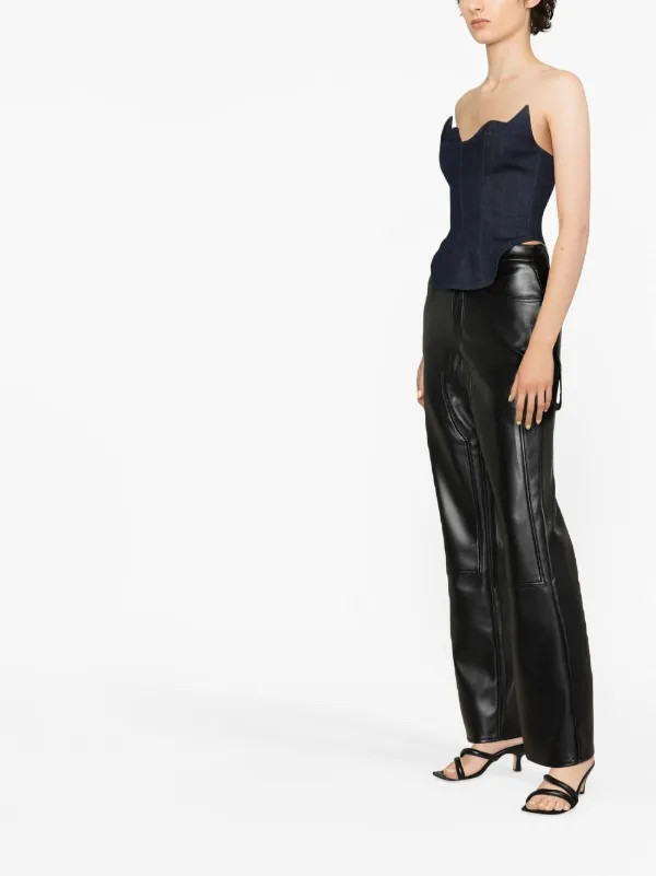 denim corset top | Farfetch Global
