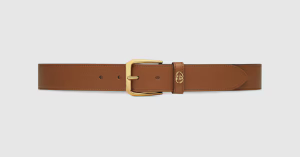 Gucci Belt with square buckle and Interlocking G | Gucci (US)