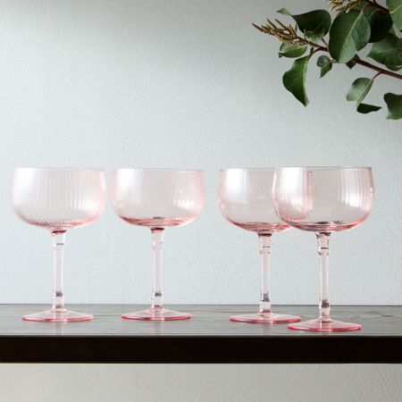 Pink champagne glasses, wine glasses, Valentine’s Day, Galentine’s, coupe glasses

#LTKunder50 #LTKsalealert #LTKFind