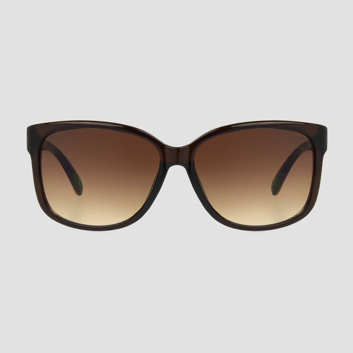 Women's Tortoise Shell Print Square Sunglasses with Gradient Lenses - Universal Thread™ Brown | Target