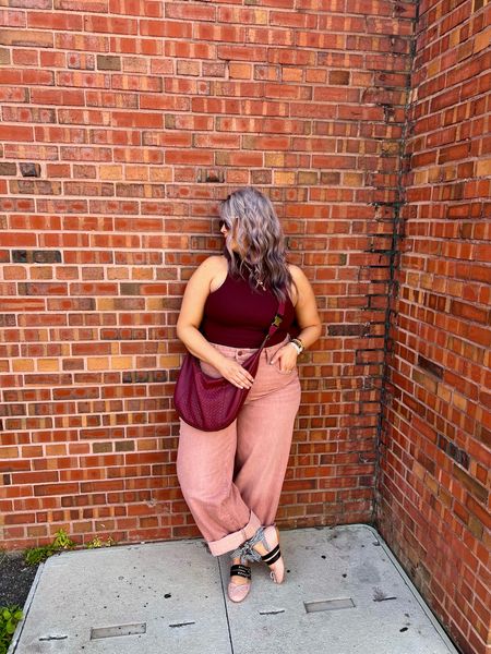 ✨SIZING•PRODUCT INFO✨
⏺ Maroon Ribbed High-Neck Fitted Tank - L - TTS @targetstyle 
⏺ Pink Wide Leg Denim Jeans - wearing 17 but run a little big @targetstyle but also linked similar options!
⏺ Maroon Hobo Bag •• mine no longer available from @walmartfashion but linked similar from @amazonfashion 
⏺ Pink Ballet Flats with Gingham Ribbon •• currently low stock from @sheinofficial - so linked similar from @amazonfashion 
⏺ Shaping Cami - XL - TTS @shapermint 

Monochromatic, maroon, pink, burgundy, wide leg jeans, rolled jeans, denim, jeans, hobo bag, shoulder bag, bodysuit, tank, ribbed, sunglasses, ballet flats, flats, ribbon

#target #targetfinds #founditattarget #targetstyle #targetfashion #targetoutfit #targetlook #ballet #flats #balletflats Ballet flats, cute ballet flats, cute flats, affordable ballet flats, ballet flats under $30, ballet flats under $50, outfit with ballet flats, how to style ballet flats, ballet flats outfit, ballet flats style, ballet flats inspo, ballet flats ootd, ballet flats look, casual ballet flats #denimoutfit #jeansoutfit #denimstyle #jeansstyle #denim #jeans #style #inspo #fashion #jeansfashion #denimfashion #jeanslook #denimlook #jeans #outfit #idea #jeansoutfitidea #jeansoutfit #denimoutfitidea #denimoutfit #jeansinspo #deniminspo #jeansinspiration #deniminspiration  #pink #pinklook #lookswithpink #outfitwithpink #outfitsfeaturingpink #pinkaccent #pinkoutfit #pinkoutfits #outfitswithpink #pinkstyle #pinkoutfitideas #pinkoutfitinspo #pinkoutfitinspiration #bodysuit #bodysuits #bodysuitlook #tank #tankbodysuit #bodysuitfashion #bodysuitoutfit #bodysuitoutfitinspiration #bodysuitoutfitinspo #lookswithbodysuits #outfitwithbodysuit #bodysuitstyle #stylewithbodysuit 
#under10 #under20 #under30 #under40 #under50 #under60 #under75 #under100
#affordable #budget #inexpensive #size14 #size16 #size12 #medium #large #extralarge #xl #curvy #midsize #pear #pearshape #pearshaped
budget fashion, affordable fashion, budget style, affordable style, curvy style, curvy fashion, midsize style, midsize fashion

#LTKStyleTip #LTKMidsize #LTKFindsUnder50