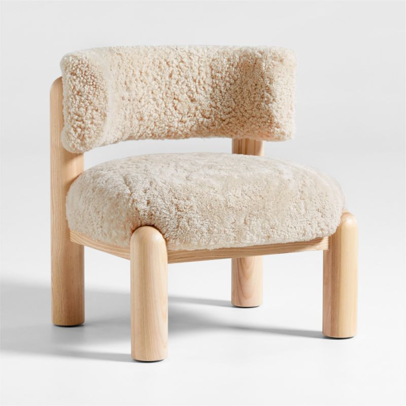 Harper Shearling Accent Chair + Reviews | Crate & Barrel | Crate & Barrel