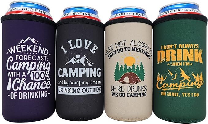 Camping Coolies Gifts for Men - Happy Camper Must Haves, Camping Essentials, Small Useful Gifts f... | Amazon (US)