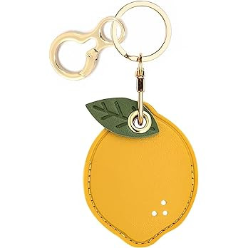 Leather Keychain Holder Case Compatible with AirTag,Cute air tag Cover with Keychain Ring,GPS Tra... | Amazon (US)
