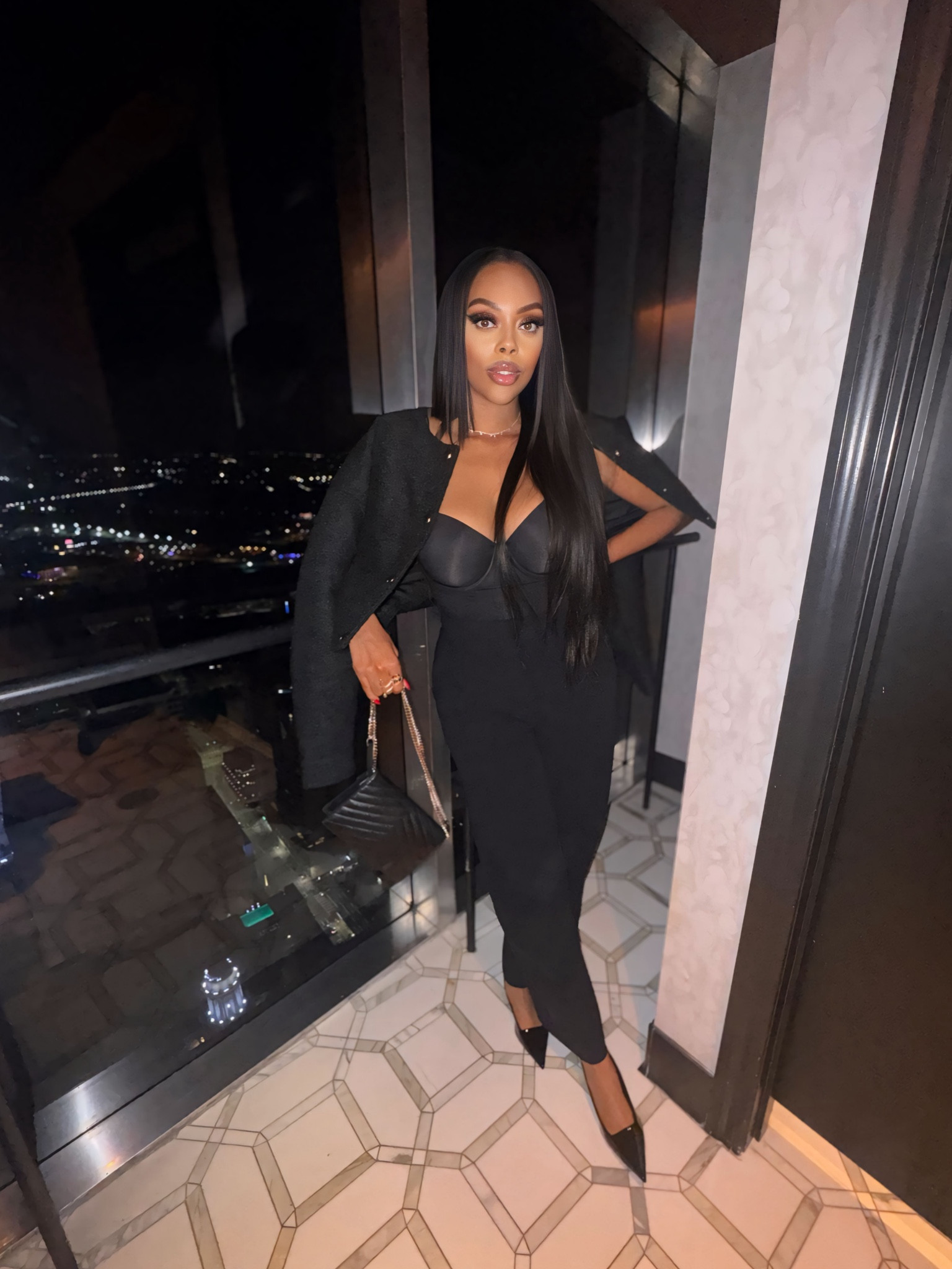 Girls’ night out 🫶🏾 All Black Everything. Of course I’m wearing my favorite pants, they literally elevate every look! And I’m so in love with this H&M textured jacket! It looks so classy. All accessories from H&M and Shoes are from Zara!

#LTKstyletip #LTKU #LTKparties