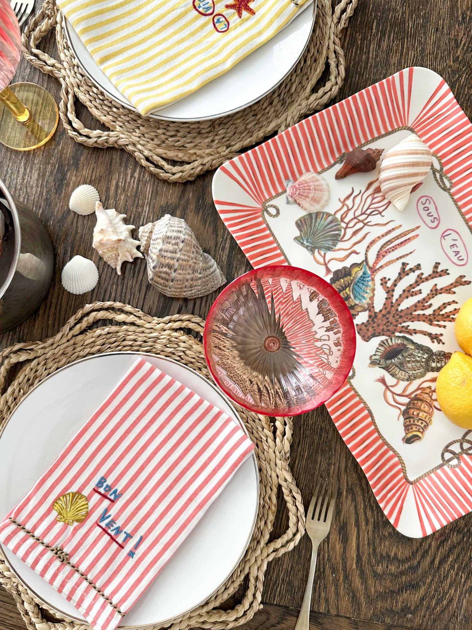 Give me all the coastal vibes!!!! Loving these napkins for an easy way to update your table for Summer! The shoe collection is sooooo good too! 🐚🪸

#LTKHome #LTKSeasonal
