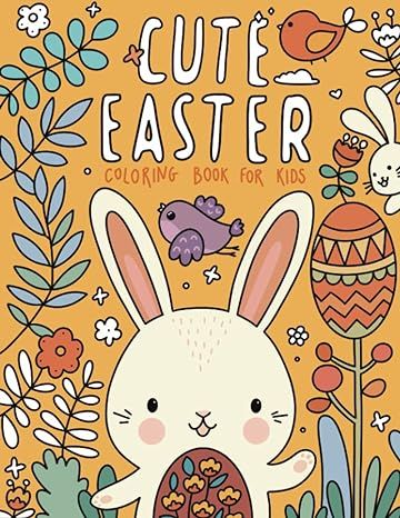 Cute Easter Coloring Book for Kids: Fun Kids Easter Basket Stuffer and Gift for Toddler Boys and ... | Amazon (US)