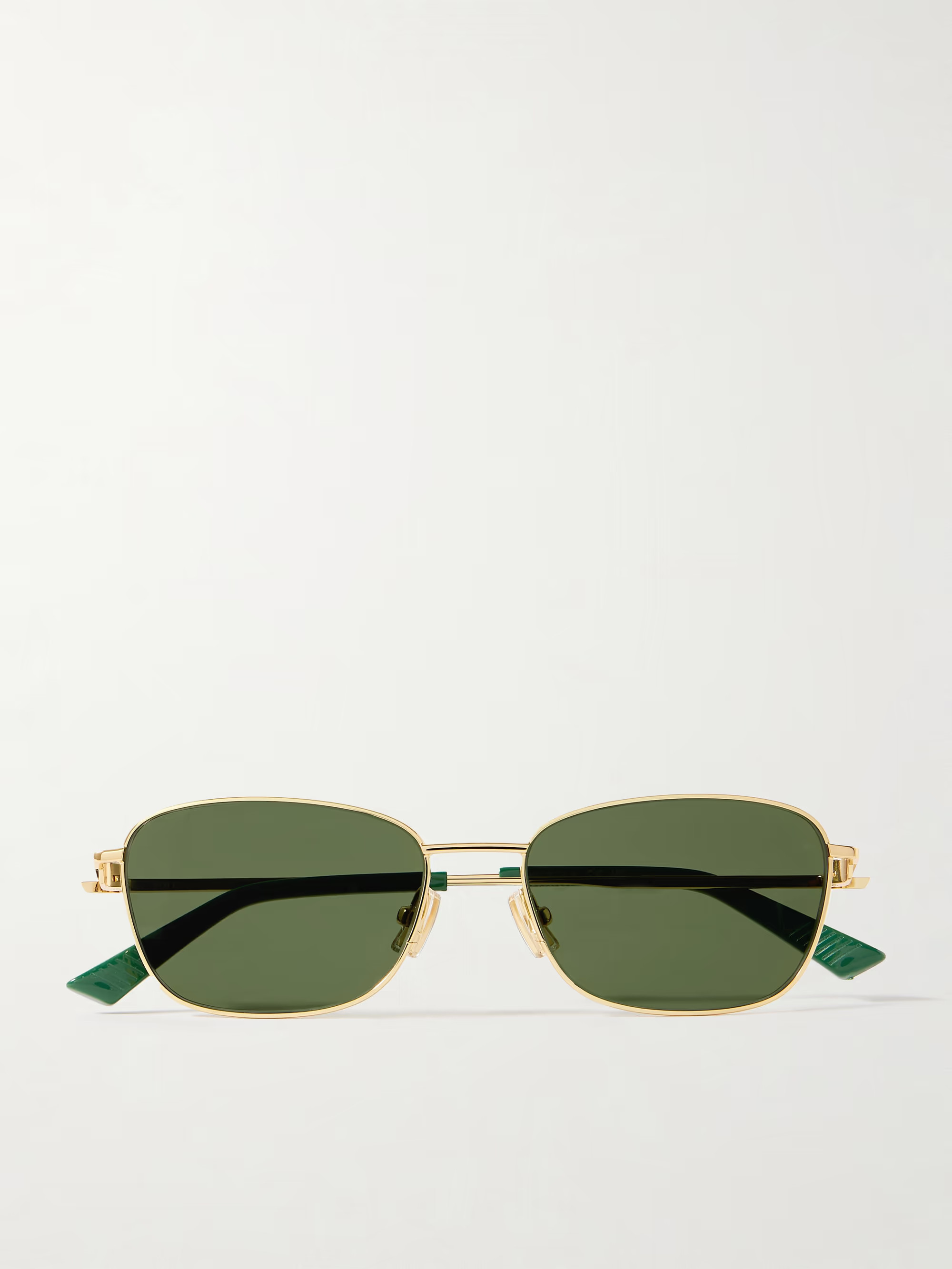 Square-frame gold-tone sunglasses | NET-A-PORTER (UK & EU)
