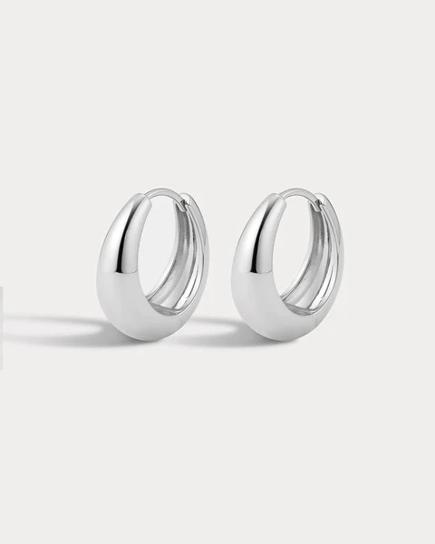 Marbella Hoops- Silver | Luv Aj