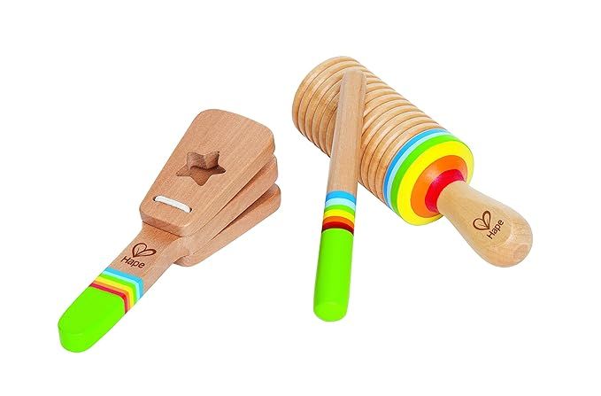 Hape Rhythm Kid's Wooden Musical Instrument Set | Amazon (US)