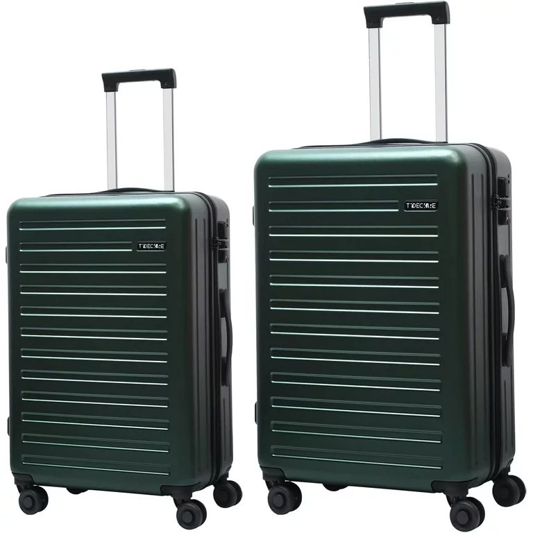 2-Piece 20/24 Inch Luggage Set without Front Laptop Pocket, ABS+PC Lightweight Hardshell Suitcase... | Walmart (US)