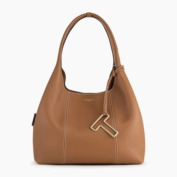 Sac porté épaule moyen modèle Juliette en cuir grainé | Le Tanneur