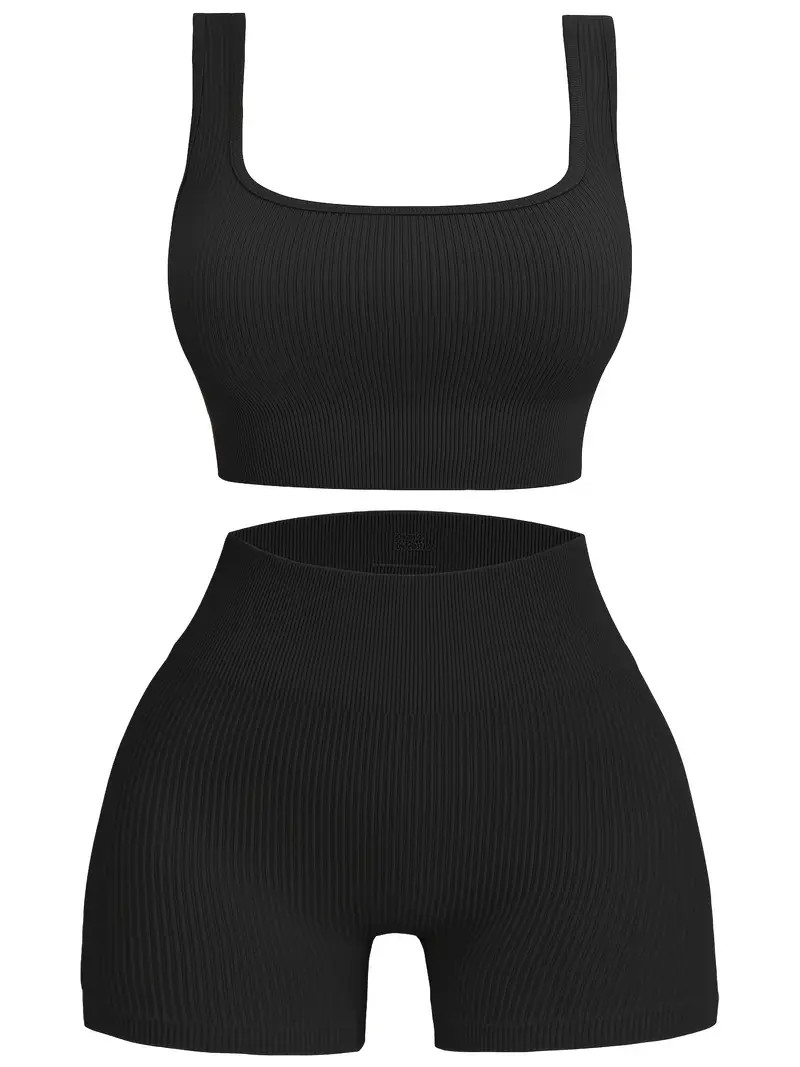 Threaded Yoga Clothes Fitness Beauty Back Bra Shorts Set - Temu | Temu Affiliate Program