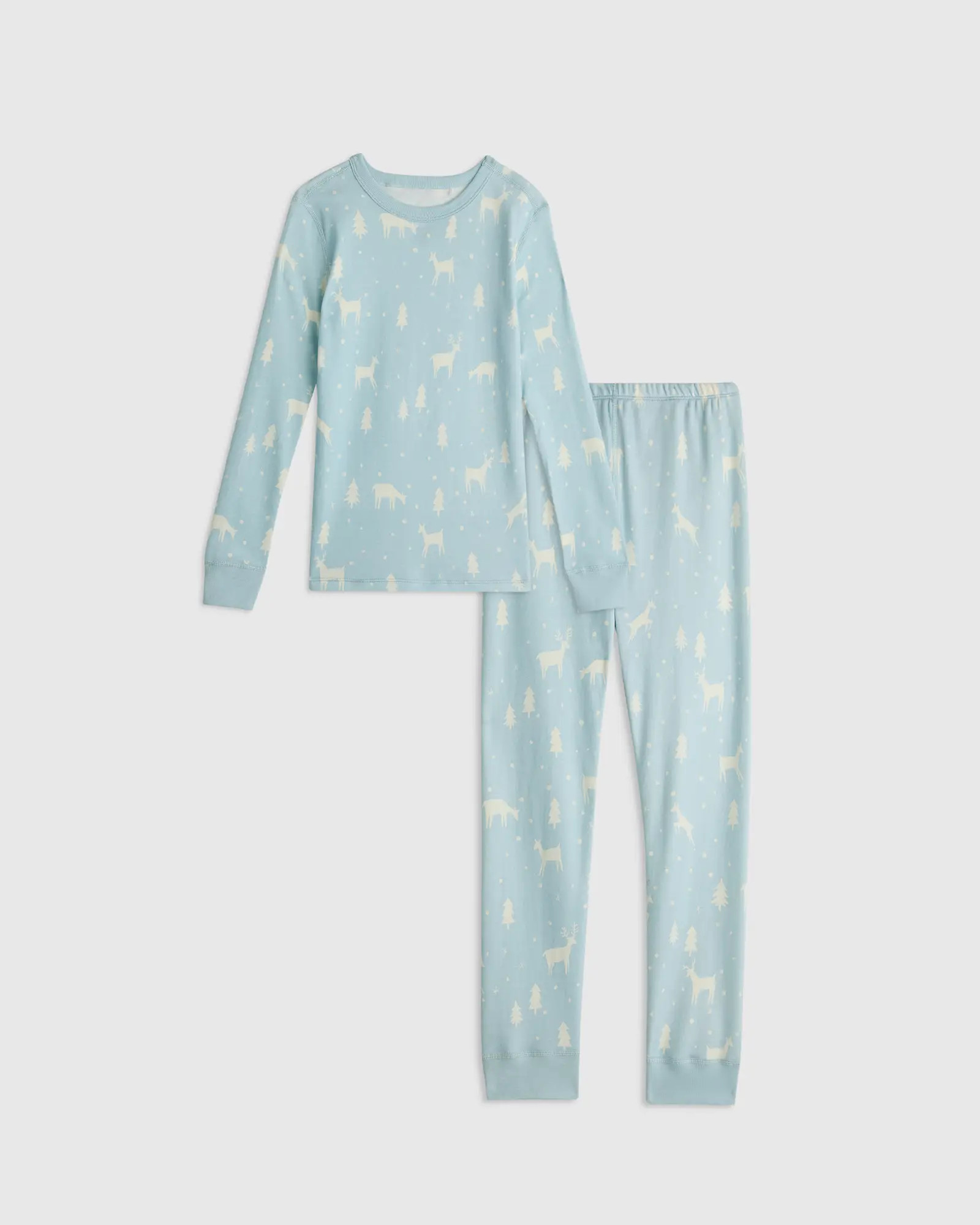 100% Organic Cotton Long Sleeve and Pant Pajama Set | Quince