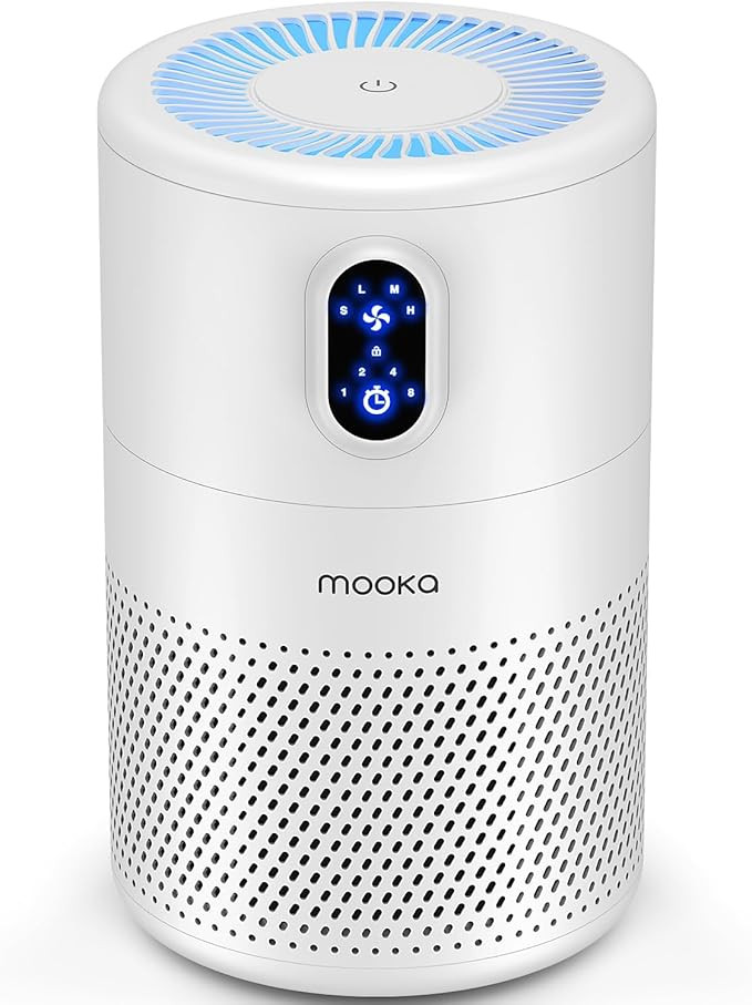 MOOKA Air Purifiers for Home Large Room up to 1076ft², H13 True HEPA Air Filter Cleaner, Odor El... | Amazon (US)