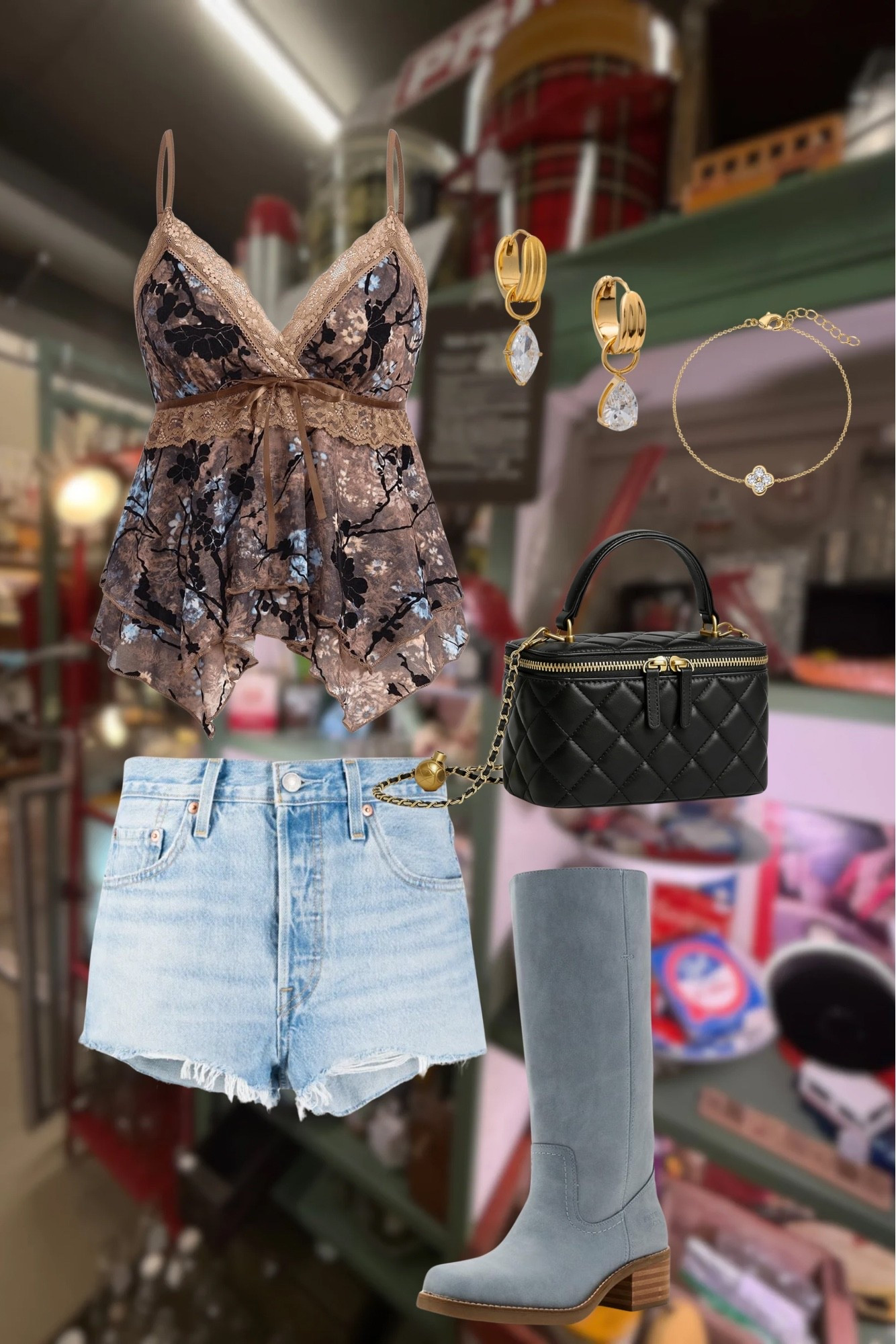 Always outfit planning 💭 



Outfit inspo / how I’d style / what to wear / Amazon tank top / Levi’s 501 shorts / riding boots / Frye boots / quilted bag / Amazon style / Amazon fashion / electric picks / electric picks jewelry

#LTKootd