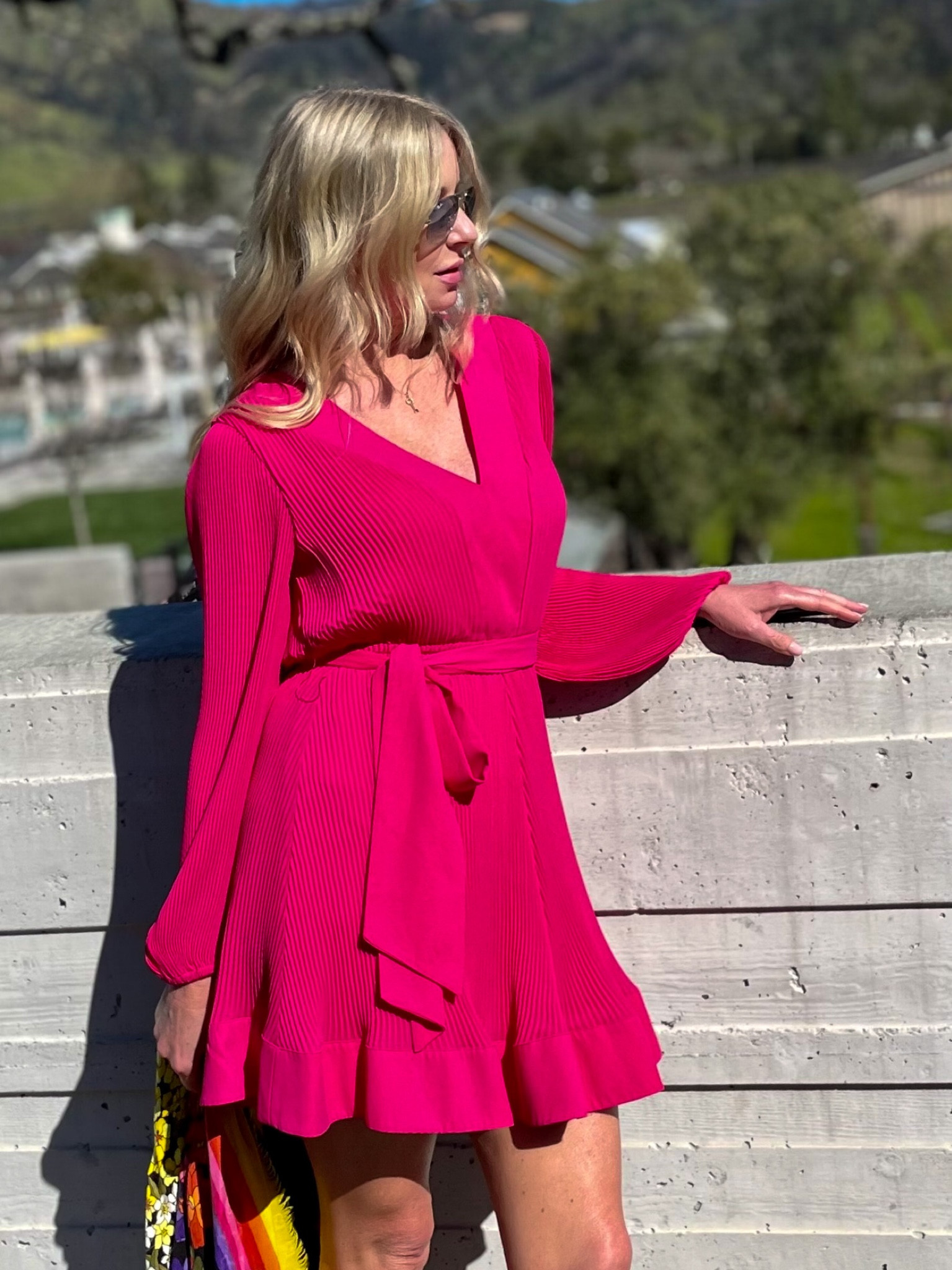 Brighten up your day with this pink Milly dress. The colorful Gucci shawl pulls it together for the perfect Spring combo. 💕

#LTKSeasonal #LTKstyletip