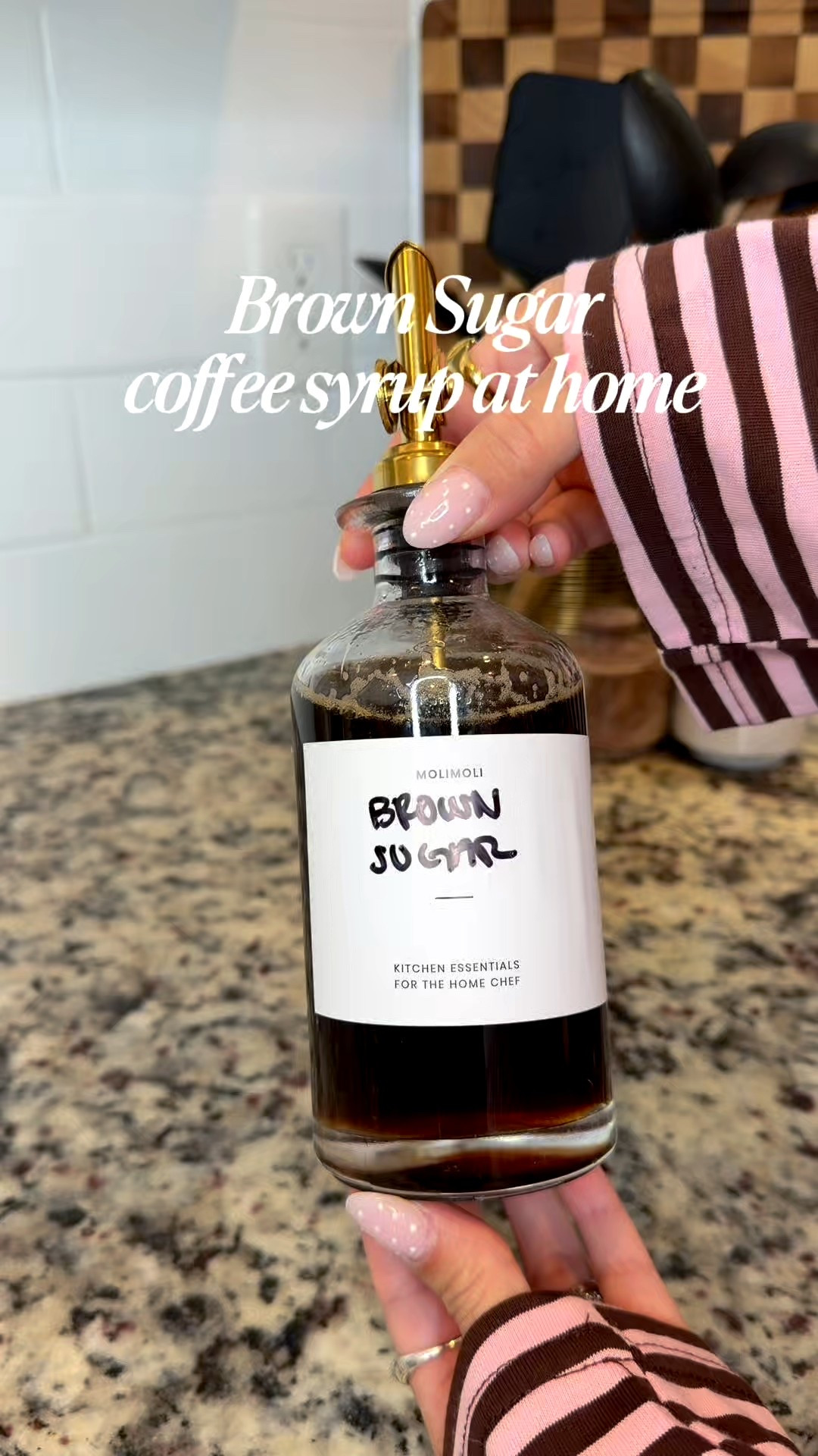 My go-to homemade brown sugar syrup for the coziest coffee at home 🤎

It’s so simple and makes your kitchen smell like a coffee shop.

☕️RECIPE:
1 cup brown sugar
1 cup water

Bring to a boil, then reduce heat and let simmer for 10 minutes.

Remove from heat and stir in 1 teaspoon vanilla bean paste and a small pinch of salt.

Let cool and store in the fridge.

That’s it — barista coffee at home every morning ☕
Save this for your next coffee moment and tell me if you try it! 

#LTKmorningroutine #LTKHome #LTKfoodie