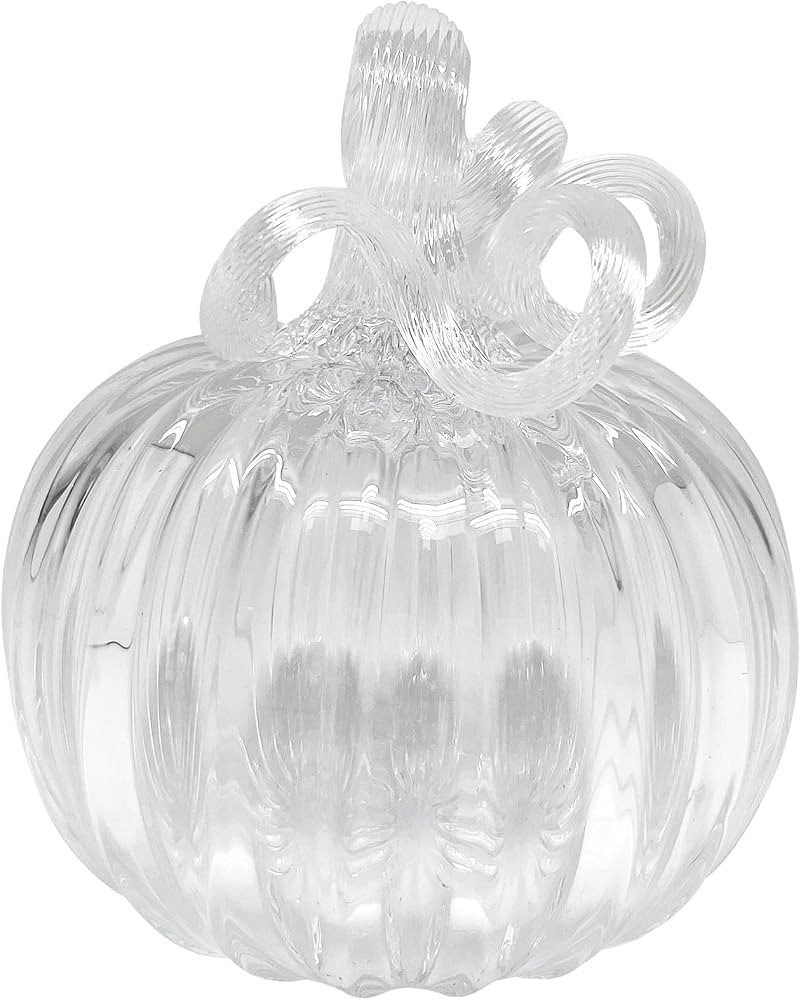 Mariposa Clear Glass Small Pumpkin | Amazon (US)