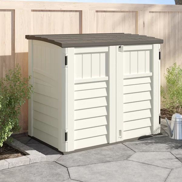 Outdoor 4 ft. 5 in. W x 2 ft. 9 in. D Plastic Horizontal Storage Shed | Wayfair North America