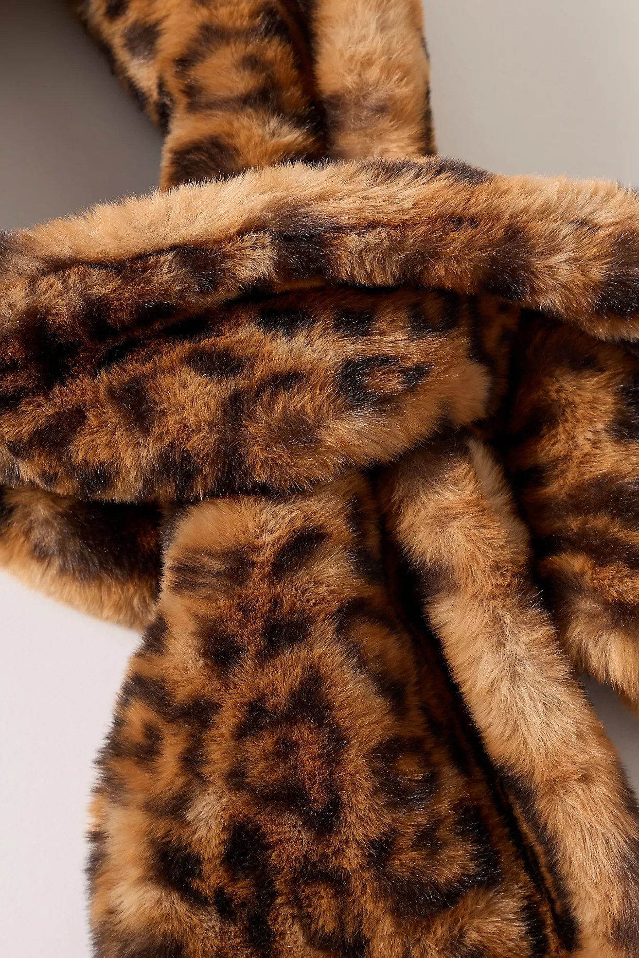 APPARIS Kai Faux Fur Leopard Scarf | Anthropologie (US)