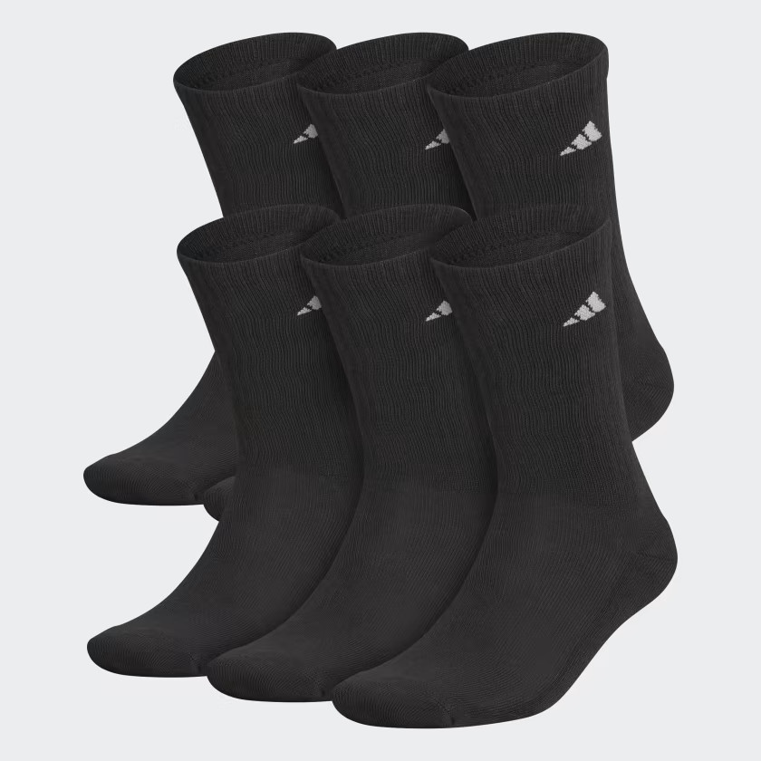 Athletic Cushioned Crew Socks 6 Pairs | adidas (US)