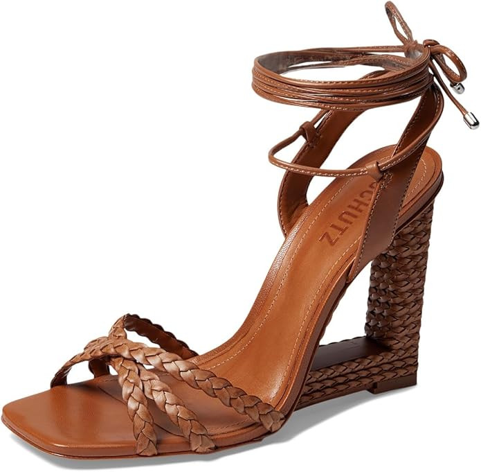SCHUTZ Women's Blanche Wedge Sandal | Amazon (US)