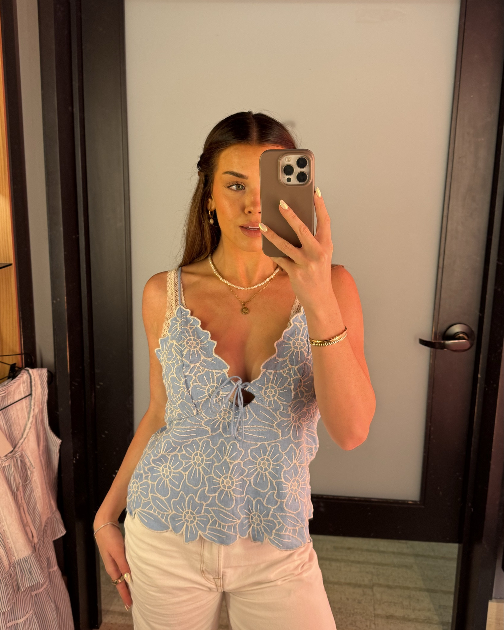 Abercrombie haul !! 
blue top: size down ! 
Blue stripe matching set: stay TTS 
blue + yellow tank: stay TTS 
Jeans + shorts: TTS 
two piece pink set: TTS unless in between sizes, go down 


#LTKSaleAlert #LTKootd #LTKTravel