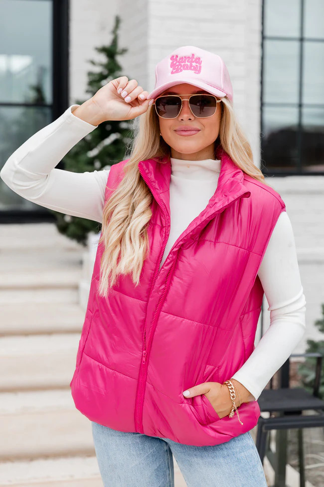 Santa Baby Light Pink Trucker Hat | Pink Lily