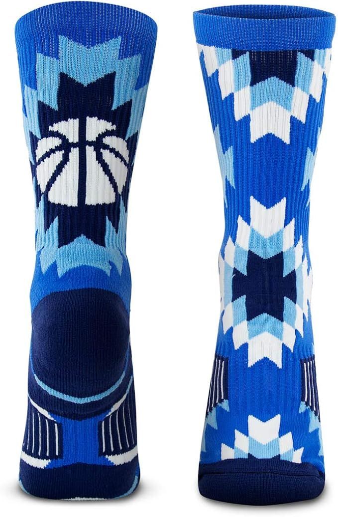 Basketball Woven Mid-Calf Socks | Aztec | Multiple Colors | Amazon (US)