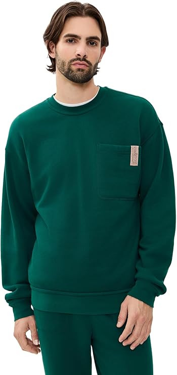 Lunya Men's Silksweats Reversible Pocket Sweatshirt | Amazon (US)